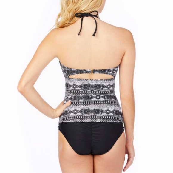 Ambrielle Pattern Tankini Swimsuit Top - Picture 2 of 2